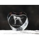 Pointer Inglese, cuore di cristallo con il cane, souvenir, decorazione, in edizione limitata, ArtDog