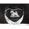Norwich Terrier - kryształowe serce z wizerunkiem psa, dekoracja, prezent, kolekcja!