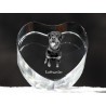 Rottweiler, cuore di cristallo con il cane, souvenir, decorazione, in edizione limitata, ArtDog