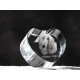 Levriero afgano, cuore di cristallo con il cane, souvenir, decorazione, in edizione limitata, ArtDog
