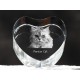 Persiano (razza felina), cuore di cristallo con il gatto, souvenir, decorazione, in edizione limitata, ArtDog