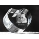 Kot perski - kryształowe serce z wizerunkiem kota, dekoracja, prezent, kolekcja!