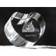 Maine Coon, corazón de cristal con el gato, recuerdo, decoración, edición limitada, ArtDog