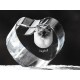 Ragdoll, cristal coeur avec un chat, souvenir, décoration, édition limitée, ArtDog