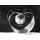 Ragdoll - kryształowe serce z wizerunkiem kota, dekoracja, prezent, kolekcja!