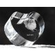 Balinesenkatze, Kristall Herz mit Katze, Souvenir, Dekoration, limitierte Auflage, ArtDog