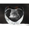 British longhair, cristal coeur avec un chat, souvenir, décoration, édition limitée, ArtDog
