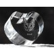 Ocicat, Kristall Herz mit Katze, Souvenir, Dekoration, limitierte Auflage, ArtDog