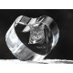 Manx cat, crystal heart with cat, souvenir, decoration, limited edition, Collection