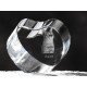 Chausie, cuore di cristallo con il gatto, souvenir, decorazione, in edizione limitata, ArtDog