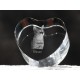 Chausie, crystal heart with cat, souvenir, decoration, limited edition, Collection