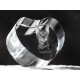 Toyger, cuore di cristallo con il gatto, souvenir, decorazione, in edizione limitata, ArtDog