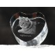 Highland Lynx, cuore di cristallo con il gatto, souvenir, decorazione, in edizione limitata, ArtDog