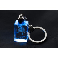 Bouledogue Anglais, chien de cristal Porte-clés, Porte-clés, de haute qualité, cadeau exceptionnel