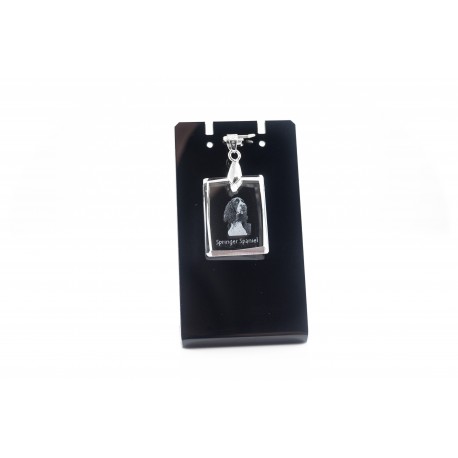 Springer Spaniel, Dog Crystal Necklace, Pendant, High Quality, Exceptional Gift, Collection!