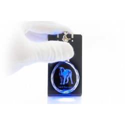 Chien du Saint-Bernard, chien de cristal Porte-clés, Porte-clés, de haute qualité, cadeau exceptionnel
