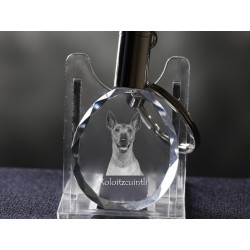 Xoloitzcuintli, Mexican Hairless Dog, Dog Crystal Keyring, Keychain, High Quality, Exceptional Gift
