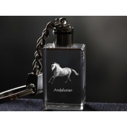 Andalusian, Horse Crystal Keyring, Keychain, High Quality, Exceptional Gift