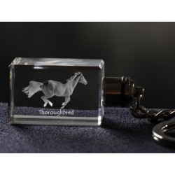 Pur Sang, cheval de cristal Porte-clés, Porte-clés, de haute qualité, cadeau exceptionnel