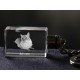 chat de cristal Porte-clés, Porte-clés, de haute qualité, cadeau exceptionnel