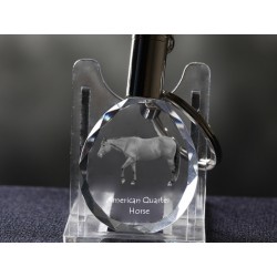 American Quarter Horse, cheval de cristal Porte-clés, Porte-clés, de haute qualité, cadeau exceptionnel
