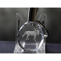 American Saddlebred - kryształowy brelok z wizerunkiem konia