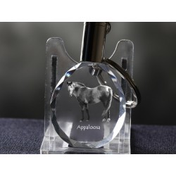 Appaloosa - kryształowy brelok z wizerunkiem konia