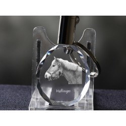 Haflinger - kryształowy brelok z wizerunkiem konia