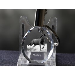 Mustang - kryształowy brelok z wizerunkiem konia