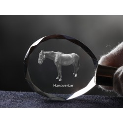 Koń hanowerski - kryształowy brelok z wizerunkiem konia