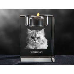 Persiano (razza felina), lampadario di cristallo con il gatto, souvenir, decorazione, in edizione limitata, ArtDog