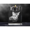 crystal candlestick with cat, souvenir, decoration, limited edition, Collection