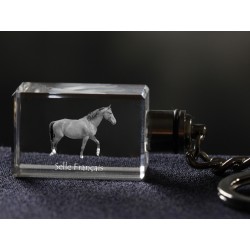 Selle français, caballo Crystal Llavero, Llavero, alta calidad, regalo excepcional