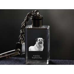 Anatolischer Hirtenhund, Hund Kristall Schlüsselbund, Schlüsselbund, Hohe Qualität, Außergewöhnliche Geschenk