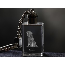 Hovawart - kryształowy brelok z wizerunkiem psa