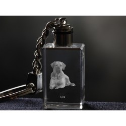Tosa  - kryształowy brelok z wizerunkiem psa