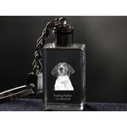 Treeing walker coonhound, Cane di cristallo Portachiavi, portachiavi, di alta qualità, regalo eccezionale
