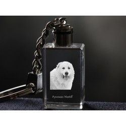 Pyrenean Mastiff, Dog Crystal Keyring, Keychain, High Quality, Exceptional Gift