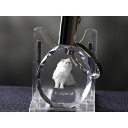 kryształowy brelok z wizerunkiem kota