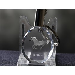 Barb horse, Horse Crystal Keyring, Keychain, High Quality, Exceptional Gift
