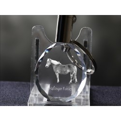 Haflinger - kryształowy brelok z wizerunkiem konia