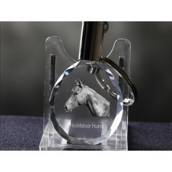 Holsteiner, cheval de cristal Porte-clés, Porte-clés, de haute qualité, cadeau exceptionnel
