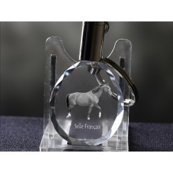 Selle français, Horse Crystal Keyring, Keychain, High Quality, Exceptional Gift