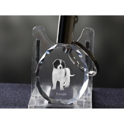 Tronjak - kryształowy brelok z wizerunkiem psa
