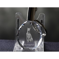 Thai Ridgeback, Hund Kristall Schlüsselbund, Schlüsselbund, Hohe Qualität, Außergewöhnliche Geschenk