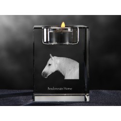 Koń buloński - kryształowy świecznik, wyjątkowy prezent, pamiątka, dekoracja!