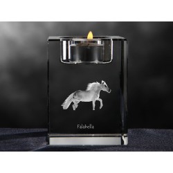 Falabella , Kristall-Kerzenleuchter mit Katze, Souvenir, Dekoration, limitierte Auflage, ArtDog