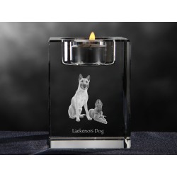 Laekenois, crystal candlestick with dog, souvenir, decoration, limited edition, Collection