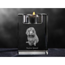 Boykin Spaniel, crystal candlestick with dog, souvenir, decoration, limited edition, Collection