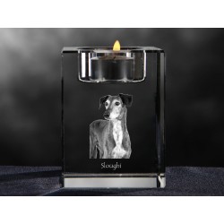 Lévrier arabe, lustre en cristal avec un chien, souvenir, décoration, édition limitée, ArtDog